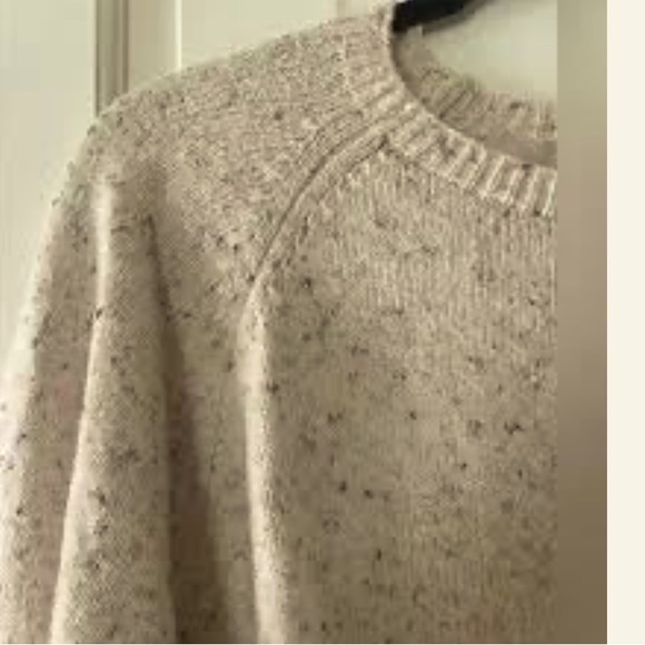LOFT Flecked Popcorn Knit Oversized Sweater Women’s Size XS/S - Picture 2 of 9